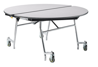 National Public Seating MT48R 48" W Round 14 Gauge Steel Mobile Cafeteria Table