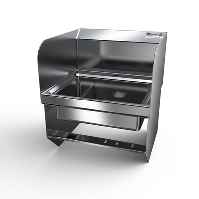 NBR Equipment HS2-D1-LR-KB 17" W x 17" D x 19.5" H Stainless Steel Handsink