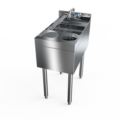 NBR Equipment UMRDS-1424 24" W x 14" D x 32.5" H 18 Gauge Under-Bar Mixology Unit