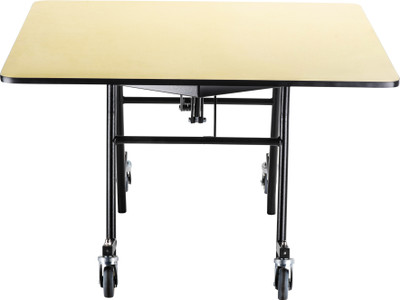 National Public Seating MTSSF-48Q 48" W Square 14 Gauge Steel Mobile EasyFold Cafeteria Table