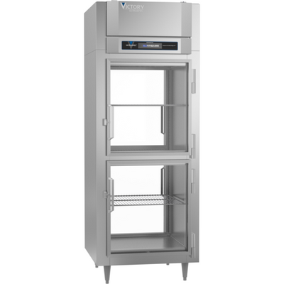 Victory RS-1D-S1-EW-PT-HG-HC 34.25" W Top Mounted Stainless Steel Exterior Pass-Thru UltraSpec Series Refrigerator - 115 Volts