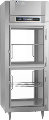 Victory RS-1D-S1-EW-PT-HG-HC 34.25" W Top Mounted Stainless Steel Exterior Pass-Thru UltraSpec Series Refrigerator - 115 Volts