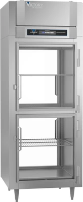 Victory RS-1D-S1-EW-PT-HG-HC 34.25" W Top Mounted Stainless Steel Exterior Pass-Thru UltraSpec Series Refrigerator - 115 Volts