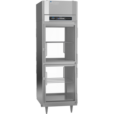 Victory RS-1D-S1-PT-HG-HC 26.5" W Top Mounted Stainless Steel Exterior Pass-Thru UltraSpec Series Refrigerator - 115 Volts