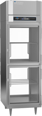 Victory RS-1D-S1-PT-HG-HC 26.5" W Top Mounted Stainless Steel Exterior Pass-Thru UltraSpec Series Refrigerator - 115 Volts