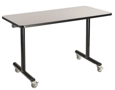 National Public Seating TGT2448 24" W x 48" D x 29" H Rectangular 14 Gauge Steel ToGo Table
