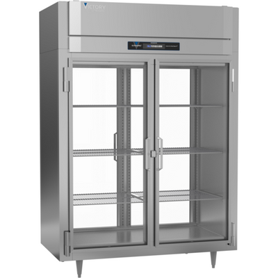 Victory RS-2D-S1-EW-PT-G-HC 58.38" W Top Mounted Stainless Steel Exterior Pass-Thru UltraSpec Series Refrigerator - 115 Volts