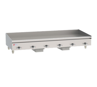 Wolf WEG72E 72" W Stainless Steel Countertop Heavy Duty Electric Griddle - 208 Volts