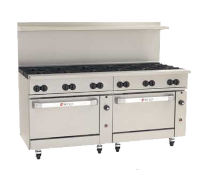 Wolf C72CC-12B-LP 72" W 12 Burners Natural Gas Challenger XL Restaurant Range - 430,000 BTU