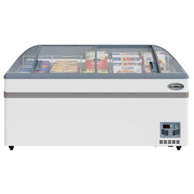 Koolmore KM-ISCF-65MD 16 Cu. Ft. White Sliding Glass Door Defrost Island Chest Freezer