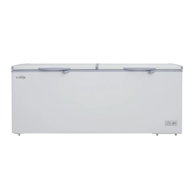 Koolmore SCF-20C 20 Cu. Ft. Aluminum White Solid Hinged Door with Lock Chest Freezer - 115 Volts