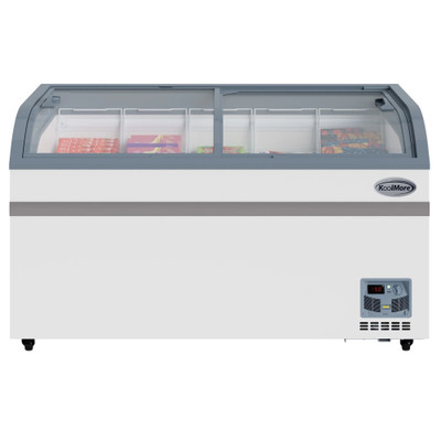 Koolmore KM-ISCF-58MD 14 Cu. Ft. White Sliding Glass Door Defrost Island Chest Freezer