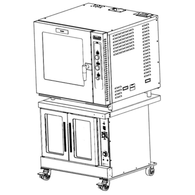 Wolf STACK-ABC/CONV Stacking Kit for ABC7 on Top of WC4 Convection Ovens