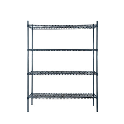 Atosa USA, Inc. MWSSE183674 36" W x 18" D Slate Gray Coated Epoxy 4 Shelves Shelving Unit