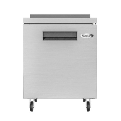 Koolmore FWT-1D-6C 6.3 Cu. Ft. Stainless Steel Single Door Freezer Worktop