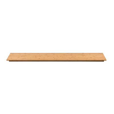 Rosseto BP101 59.1" x 14" Rectangular Bamboo Natural Finish Wide Display Surface