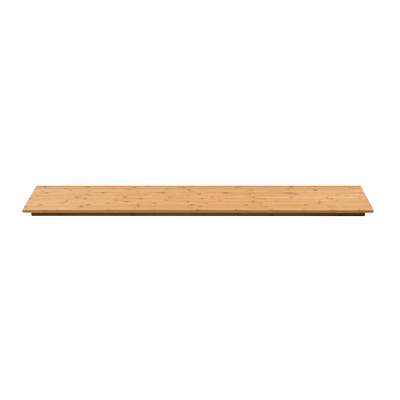 Rosseto BP101 59.1" x 14" Rectangular Bamboo Natural Finish Wide Display Surface