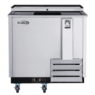 Koolmore KM-BOC36-SS 9 Cu. Ft. Stainless Steel Built-In Opener Commercial Bottle Cooler - 115 Volts