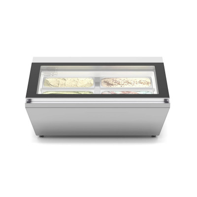 Koolmore KM-CGD-8HP 31" W Stainless Steel Ice Cream Display Cabinet
