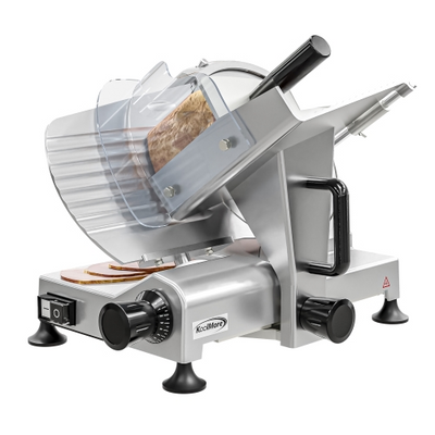 Koolmore CMS-10S 9.8" Blade Dia. Stainless Steel Electric Semi Automatic Slicer