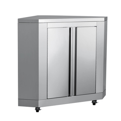 Koolmore KM-OKS-CCAB 26" W Stainless Steel Enclosed Outdoor Corner Cabinet