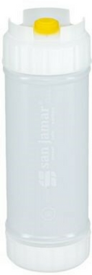 San Jamar 857316M 16 Oz. Yellow Cap Single Tip EZ-Kleen Sauce Bottle