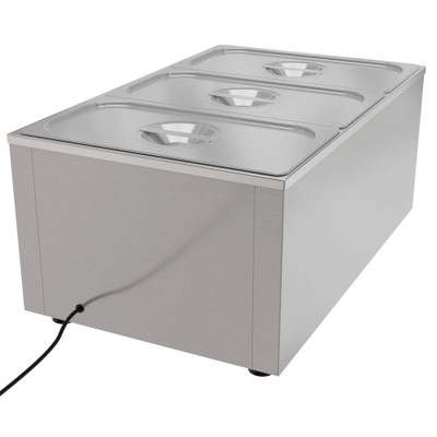 Koolmore CFW-3 6 Qt. Stainless Steel 20 Gauge Electric Countertop Food Warmer - 115 Volts