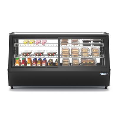 Koolmore CDC-250-BK 48" W Black Countertop Refrigerated Display Case - 120 Volts