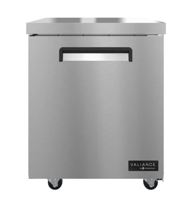 Hoshizaki VUR27A 6.33 Cu. Ft. Stainless Steel Reach-In Valiance Series Undercounter Refrigerator - 115 Volts