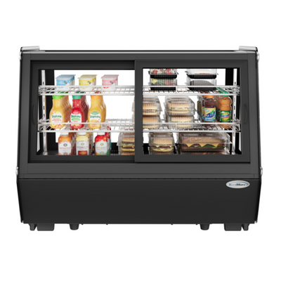 Koolmore CDC-165-BK 35" W Black Countertop Refrigerated Display Case - 120 Volts