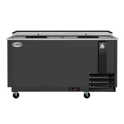 Koolmore KM-BOC65-BK 19 Cu. Ft. Black Built-In Opener Commercial Bottle Cooler - 115 Volts
