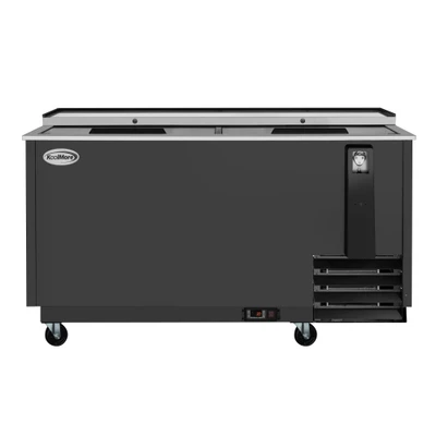 Koolmore KM-BOC65-BK 19 Cu. Ft. Black Built-In Opener Commercial Bottle Cooler - 115 Volts