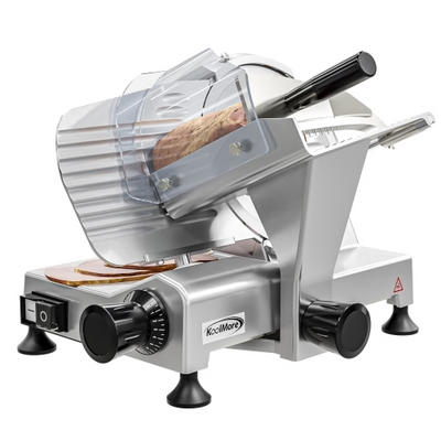 Koolmore CMS-9S 8.6" Blade Dia. Stainless Steel Electric Semi Automatic Slicer