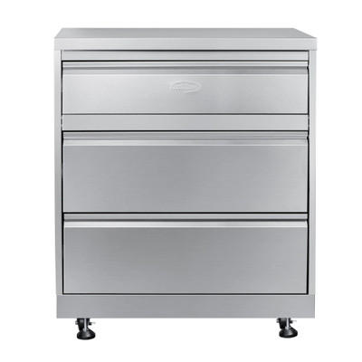Koolmore KM-OKS-CAB3 32" W Stainless Steel Enclosed Outdoor Kitchen Cabinet