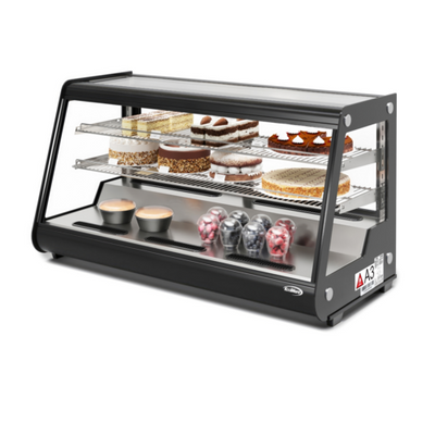 Koolmore CDC-7C-BK 48" W Black Countertop Refrigerated Display Case - 110 Volts
