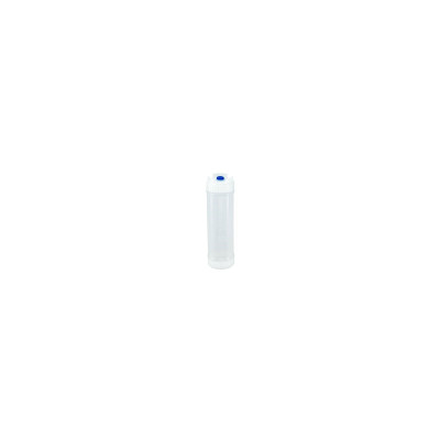 San Jamar 857324L 24 Oz. Blue Cap Single Tip EZ-Kleen Sauce Bottle - 6/Pack