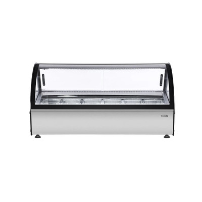 Koolmore KM-CGD-6P 46" W Stainless Steel Countertop Gelato Display Cabinet
