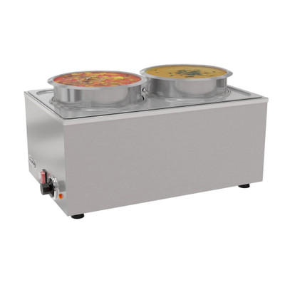 Koolmore CFW-4 8 Qt. Stainless Steel 20 Gauge Electric Countertop Food Warmer - 115 Volts