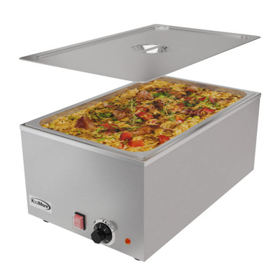 Koolmore CFW-1 21 Qt. Stainless Steel 20 Gauge Electric Countertop Food Warmer - 115 Volts
