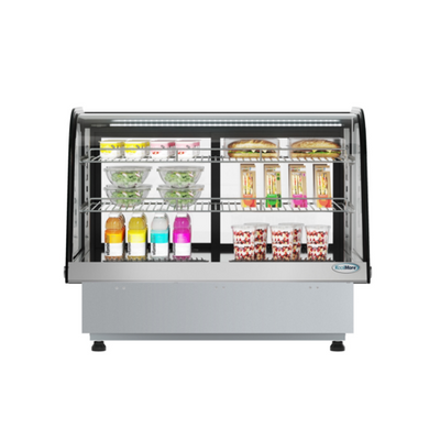 Koolmore DICDC-160-BK 34.5" W Black Countertop Refrigerated Display Case - 120 Volts
