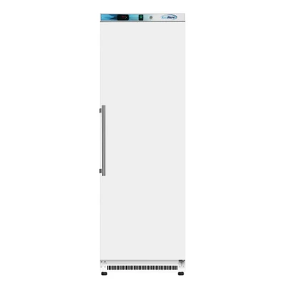 Koolmore KM-FMD12WH 12 Cu. Ft. White Stainless Steel Solid Door Reach-In Freezer - 115 Volts