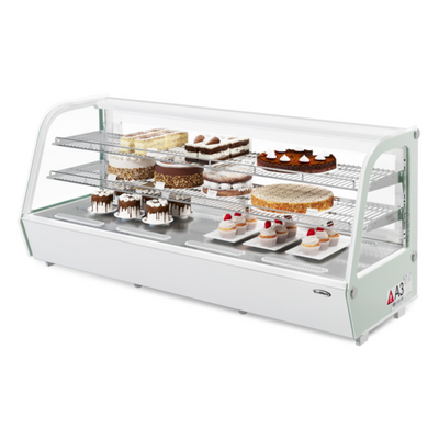Koolmore CDC-8C-WH 60" W White Countertop Refrigerated Display Case - 110 Volts