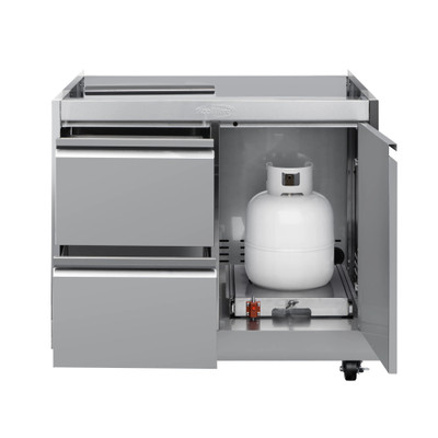 Koolmore KM-OKS-BQ30CAB 32" W Stainless Steel 2 Drawers Outdoor Cabinet