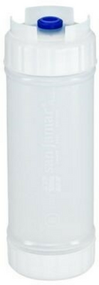 San Jamar 857316L 16 Oz. Blue Cap Single Tip EZ-Kleen Sauce Bottle
