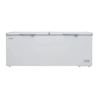 Koolmore SCF-24C 24 Cu. Ft. Aluminum White Solid Hinged Door with Lock Chest Freezer - 115 Volts