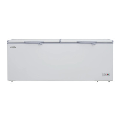Koolmore SCF-24C 24 Cu. Ft. Aluminum White Solid Hinged Door with Lock Chest Freezer - 115 Volts