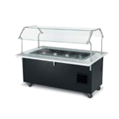 Vollrath 97030 48" W x 32" D x 34" H Base Modular Enclosed Base 4-Series Signature Server ADA Rectangular 3 Wells Hot Food Station