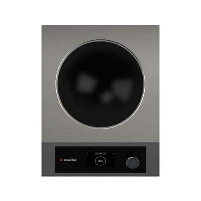 CookTek HTF-9500-WK25-1 15.6" W Stainless Steel Housing Countertop Induction Wok - 240 Volts