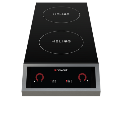 CookTek HRF-9500-FB35-1 2 Burners Portable Design with Stainless Steel Housing Freestanding Induction Cooktop - 200-240 Volts