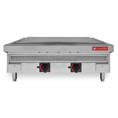 CookTek 680501 30&quot; W x 23&quot; D Chrome Cooking Surface Countertop Induction Plancha - 208/240 Volts